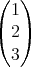 (  )
  1
( 2)
  3