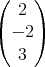 (    )
   2
( - 2)

   3